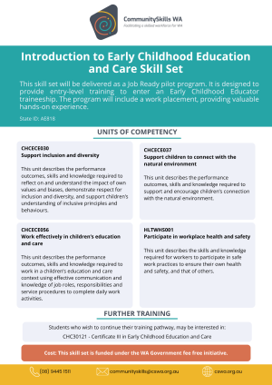 Introduction to Early Childhood Education and Care Skill Set